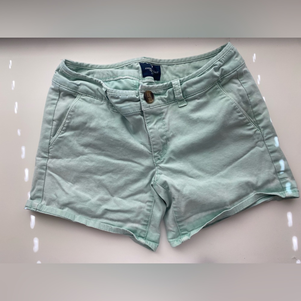 American Eagle Mid Stretch Teal Women’s Shorts size 0